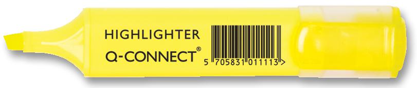 KF01111 HIGHLIGHT - YELLOW 10PK Q CONNECT