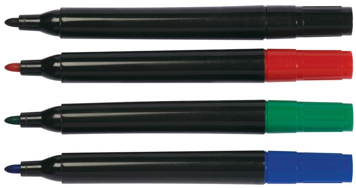 KF01551 FLIPCHART MARKERS 4PK ASSORTED Q CONNECT