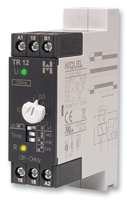 TR13 TIMER OFF DELAY MULTI RANGE 24VAC HIQUEL
