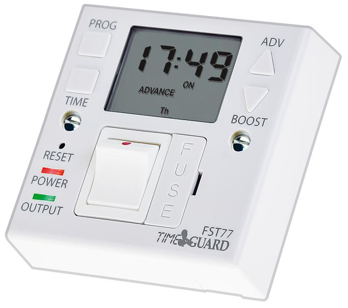 FST77 FUSED SPUR TIME SWITCH, 7DAY, 13A, 240V TIMEGUARD