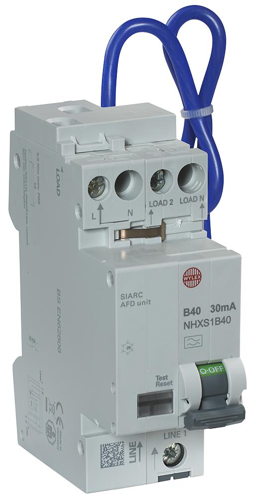 NHXSB40AFD 40A B 30MA RCBO AFDD COMBINED CPD WYLEX