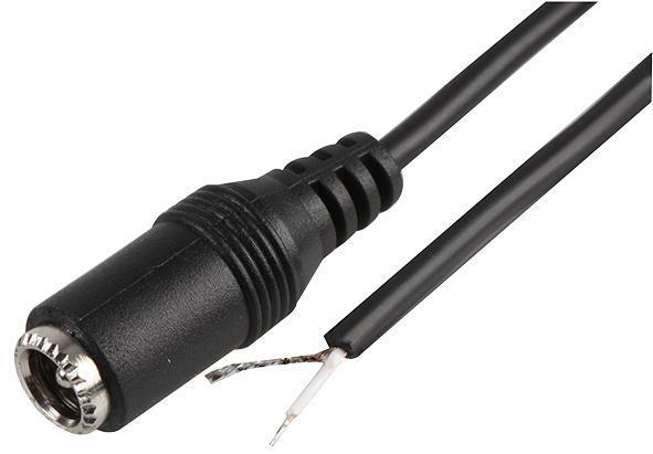 PPW00009 LEAD, DC POWER, 2.1MM SKT - BARE END, 2M PRO POWER