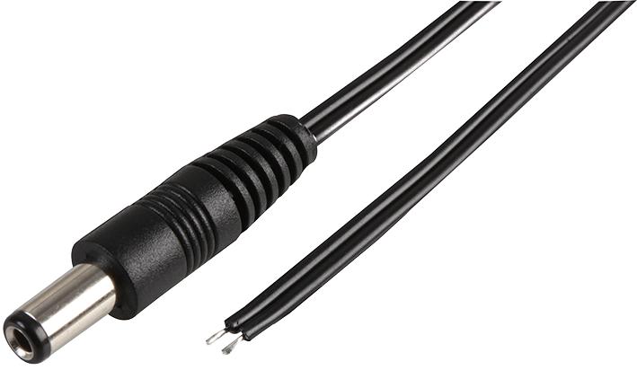 PPW00020 LEAD, DC POWER, 2.5MM PLG-BARE END, 1.5M PRO POWER