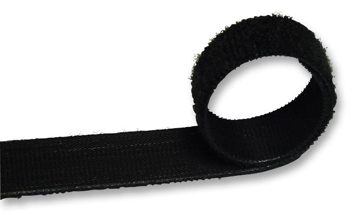 E22901633099925 BACK TO BACK HOOK AND LOOP,16MM X 25M,BK VELCRO