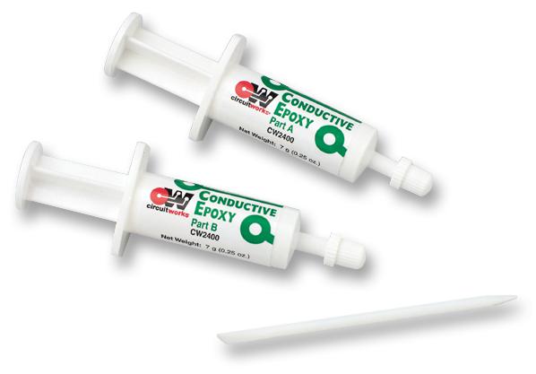CW2400 EPOXY, SILVER, CONDUCTIVE, SYRINGE CHEMTRONICS