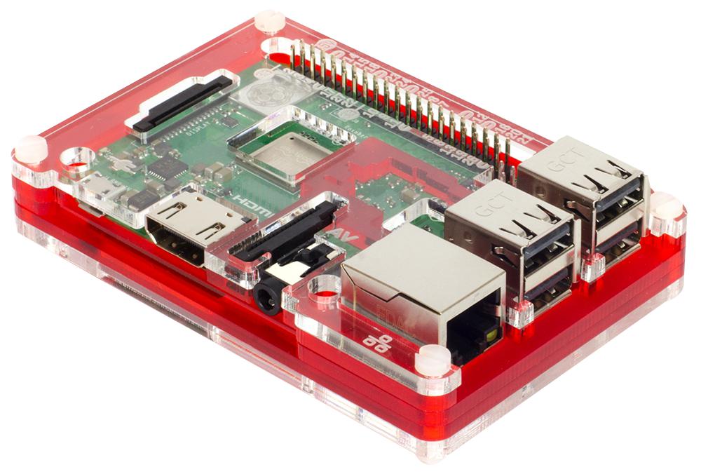 PIM341 COUPE RED PIBOW 3 B+ CASE FOR RPI 3 B+ PIMORONI
