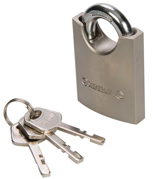 298532 SHROUDED PADLOCK 50MM SILVERLINE