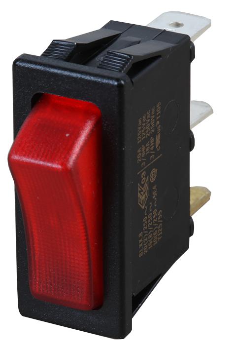 SX8111681G000000 ROCKER SWITCH, SPST, 20A, 250V, PANEL MOLVENO