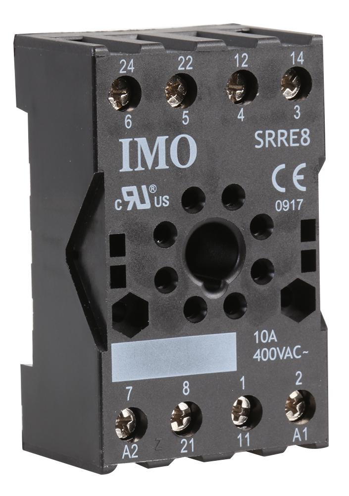 SRRE8 OCTAL RELAY SOCKET - PANEL OR DIN RAIL IMO PRECISION CONTROLS