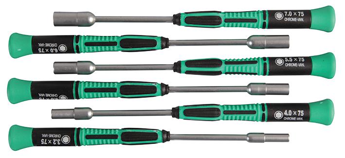 PSD1604 NUT DRIVER SET, 6PC MODELCRAFT