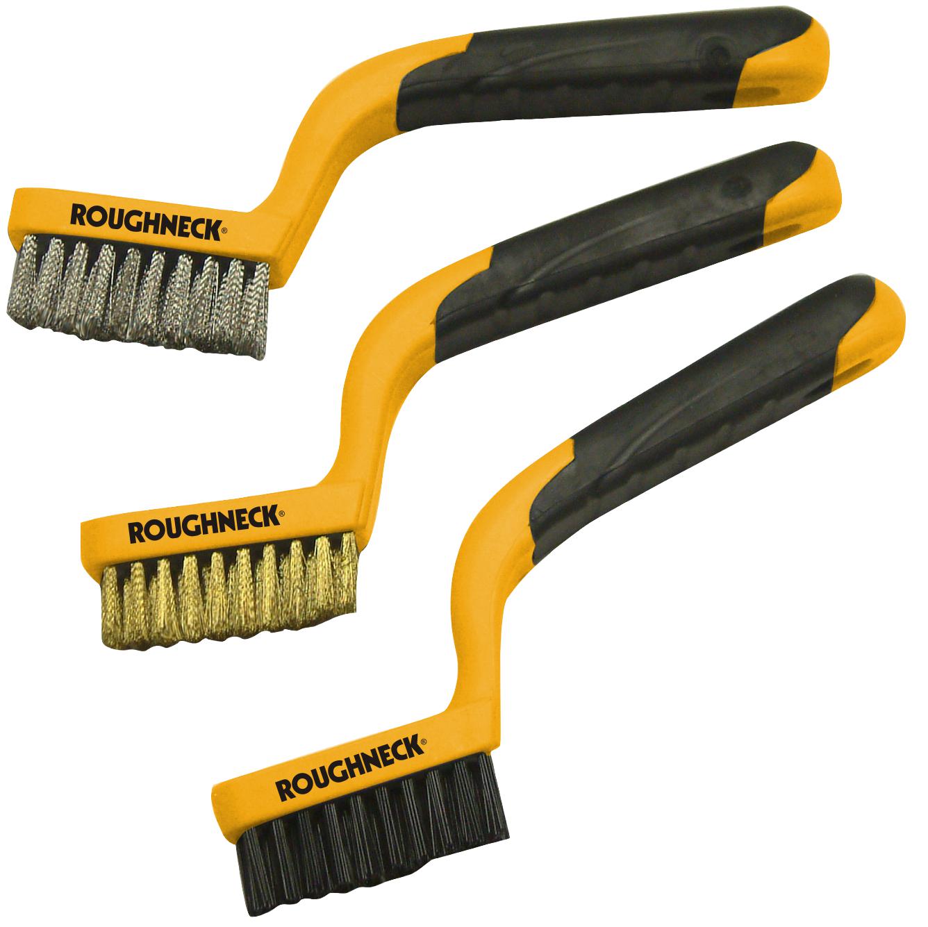 52-010 WIRE BRUSH SET, NARROW, 3PC ROUGHNECK