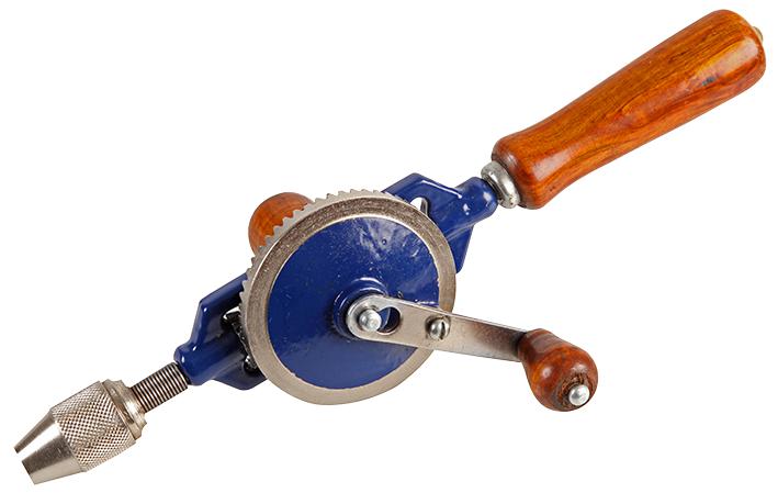 D02329 HAND DRILL, 6MM, WOOD HANDLE DURATOOL