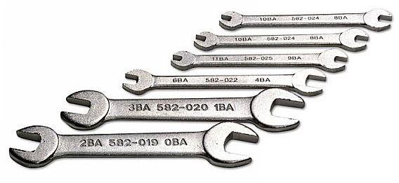 2680 SPANNER SET BA OPEN ENDED 6PC LASER