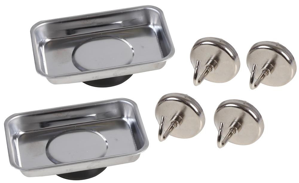 D03160 MAGNETIC HOOK AND TRAY SET 4PC 1-1/2IN DURATOOL