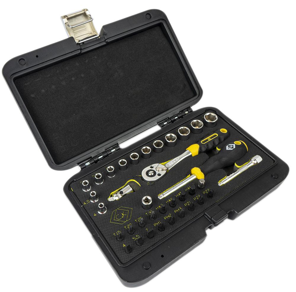 T4660 SURE DRIVE SOCKET SET, 36PC CK TOOLS