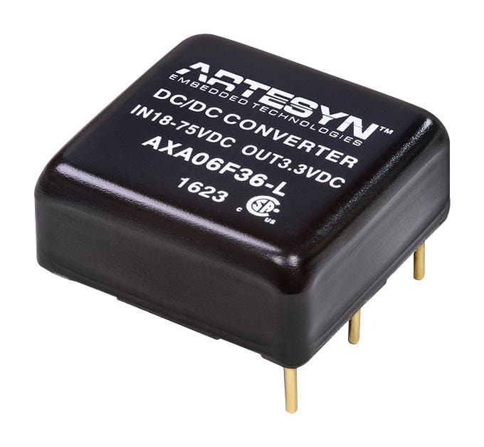 ARTESYN EMBEDDED TECHNOLOGIES Isolated Board Mount AXA02C18-L DC-DC CONVERTER, 15V, 1.67A ARTESYN EMBEDDED TECHNOLOGIES 2774251 AXA02C18-L