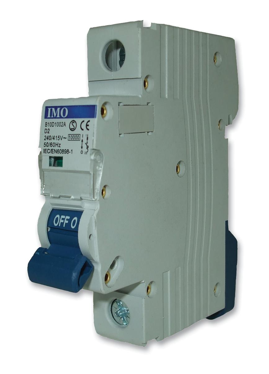 IMO PRECISION CONTROLS Thermal Magnetic B10D1006A CIRCUIT BREAKER, 10KA, 1 POLE, 6A IMO PRECISION CONTROLS 2252595 B10D1006A