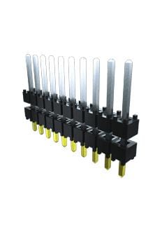 SAMTEC Stacking DW-03-20-L-D-600 STACKING CONN, HEADER, 6POS, 2ROW SAMTEC 3742496 DW-03-20-L-D-600