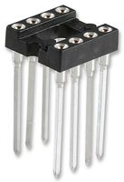 D0808-42 - IC & Component Socket, 8 Contacts, DIP Socket, 2.54 mm, D08, 7.62 mm, Beryllium Copper - HARWIN