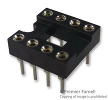 D2608-42 - IC & Component Socket, 8 Contacts, DIP Socket, 2.54 mm, D26, 7.62 mm, Beryllium Copper - HARWIN