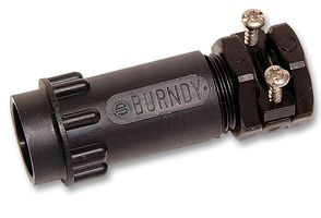 UTG16PG - Circular Connector Clamp, Straight w/ strain relief nut, IP65, 16, 20.5 mm, Souriau Trim Trio UTG - SOURIAU-SUNBANK / EATON
