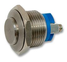 AV0630C940 - Vandal Resistant Switch, AV Series, 16.2 mm, SPST-NO, Off-(On), Round, Natural - APEM