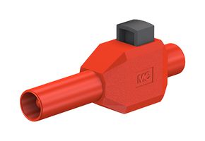22.3007-22 - Banana Test Connector, Plug, Cable Mount, 10 A, 600 V, Nickel Plated Contacts, Red - STAUBLI