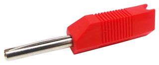 553-0500-01 - Banana Test Connector, 4mm, Stackable, Plug, Cable Mount, 16 A, 50 V, Nickel Plated Contacts, Red - DELTRON COMPONENTS