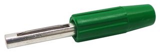 550-0400-01 - Banana Test Connector, 4mm, Plug, Cable Mount, 10 A, 50 V, Silver Plated Contacts, Green - DELTRON COMPONENTS