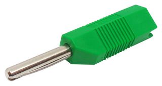 553-0400-01 - Banana Test Connector, 4mm, Stackable, Plug, Cable Mount, 16 A, 50 V, Nickel Plated Contacts, Green - DELTRON COMPONENTS