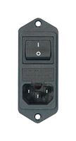 FN 282-4-06 - Filtered IEC Power Entry Module, IEC C14, General Purpose, 4 A, 250 VAC, 2-Pole Switch - SCHAFFNER