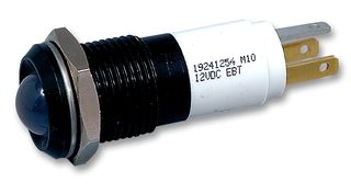 19241354 - Multicolour Panel Indicators, Black Chrome Bezel, Red, Yellow, Green, 14 mm, R 20mA, Y 40mA, G 20mA - CML INNOVATIVE TECHNOLOGIES