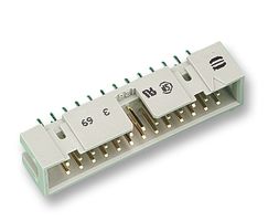 09 18 564 7324 - Pin Header, Straight, Wire-to-Board, 2.54 mm, 2 Rows, 64 Contacts, Through Hole, SEK 18 - HARTING