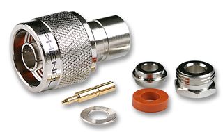 N1141A1-NT3G-1-50 - RF / Coaxial Connector, N Coaxial, Straight Plug, Crimp, 50 ohm, RG58, RG58C, RG142A, RG223 - AMPHENOL RF