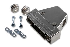 MHTRI-M-37-K - D Sub Backshell, Metallised, MHTRI-M, DC, 45°, 180°, 45°, Metal Body - MH CONNECTORS
