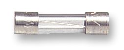 S506-2.5-R - Fuse, Cartridge, Time Delay, 2.5 A, 250 V, 5mm x 20mm, S506 - EATON BUSSMANN