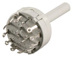 CK1025 - Rotary Switch, 6.35 mm, 6 Position, 2 Pole, 30 °, 150 mA, 250 V, CK - LORLIN