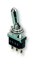 FTN59G - Toggle Switch, On-On, DPDT, Non Illuminated, F, Panel Mount, 6 A - TE CONNECTIVITY