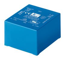 FL24/6 - PCB Transformer, UI 39 x 17, Encapsulated Safety Isolating, 2 x 115V, 2 x 6V, 24 VA, 50Hz / 60Hz - BLOCK