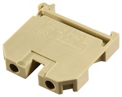 038056 SAK6/35 - DIN Rail Mount Terminal Block, 2 Ways, 22 AWG, 8 AWG, 6 mm², Screw, 30 A - WEIDMULLER