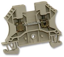 102010 WDU4 - DIN Rail Mount Terminal Block, 2 Ways, 26 AWG, 10 AWG, 4 mm², Screw, 32 A - WEIDMULLER