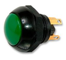 P9113125 - Industrial Pushbutton Switch, P9, 12 mm, SPDT-DB, Momentary, Flush, Green - OTTO CONTROLS