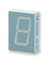 SA08-11EWA - 7 Segment LED Display, Mechanically Rugged, Red, 20 mA, 2 V, 8 mcd, 1, 20.32 mm - KINGBRIGHT