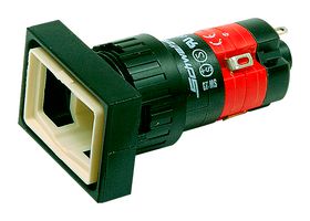 0041-2301 - Industrial Pushbutton Switch, EMF, 16.2 mm, SPDT, Off-(On), Rectangular - SCHWEITZER