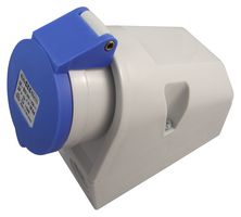 11949 - Pin & Sleeve Connector, 32 A, 240 V, Cable Mount, Socket, 2P+E, Blue - CEENORM