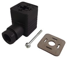 GDM 3016 BK + GDM 3-21 EPDM - Rectangular Power Connector, 3+E, Gasket, 4 Contacts, Cable Mount, Screw, Receptacle - HIRSCHMANN