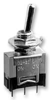 D22012P - Toggle Switch, On-On, SPDT, Non Illuminated, D2, Panel Mount, 100 mA - NKK SWITCHES