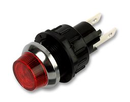 C1090FEFAB - Indicator Lens, Red, Round with Flat Top, 19 mm, Lamp Holder - ARCOLECTRIC (BULGIN LIMITED)