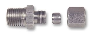FC-158 - Compression Gland, 1/4" BSPT Tapered Thread, Stainless Steel, 3 mm Probes - LABFACILITY