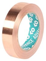 AT528 COPPER 33M X 25MM - Tape, EMI/RFI Shielding, Copper Foil, 25 mm x 33 m - ADVANCE TAPES